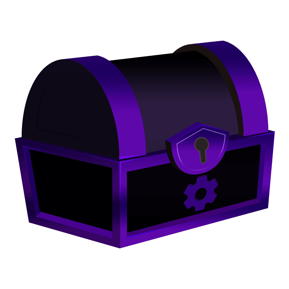 An obsidian gear crate
